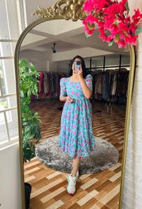 Stay Design Women Printed Gown Kurta