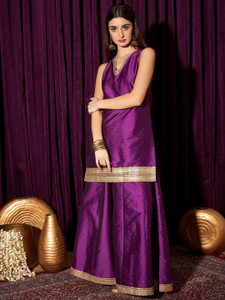 INDO STREET Women Printed Flared Kurta