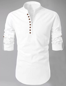 DIMMY Men Solid Straight Kurta