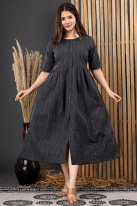 Dizon Women Self Design Frontslit Kurta