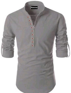 Plum Crazy Men Striped Straight Kurta