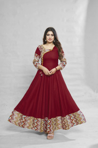 meesorra Women Printed Anarkali Kurta