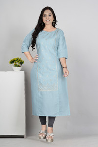 RIAANA Women Embroidered Straight Kurta