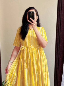 LAKDAS Women Floral Print Anarkali Kurta