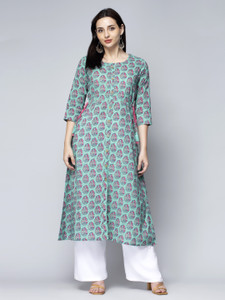 GREYSHADE Women Printed A-line Kurta