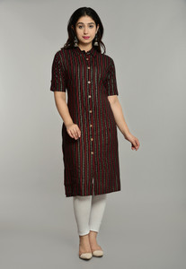 GLORIOUS Women Printed Straight Kurta