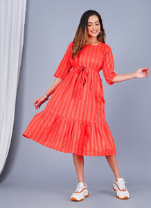 Kharoliya Women Self Design Ethnic Dress Kurta