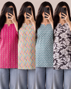 Dangra Women Floral Print, Printed Straight Kurta