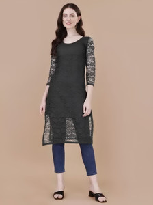 Lakshya Fashion Mart Women Printed Straight Kurta