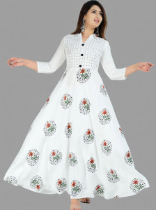 GOD DM Women Printed Anarkali Kurta
