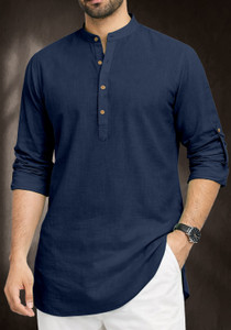 IMPERIAL CHOICE Men Solid Straight Kurta