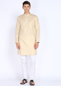 PETER ENGLAND Men Solid A-line Kurta