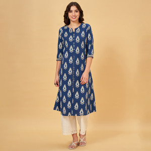 Rangmanch by Pantaloons Women Printed Straight Kurta
