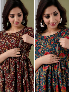 Dream Global Women Printed Anarkali Kurta