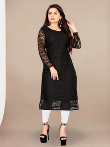 Lakshya Fashion Mart Women Self Design A-line Kurta