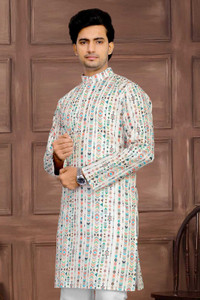Nirwear Men Printed Straight Kurta