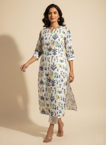Tretta Women Floral Print Straight Kurta