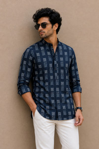 Zeven Zussen Men Printed Straight Kurta - Image 5
