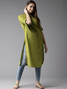 NEW STYLISH Women Self Design Straight Kurta