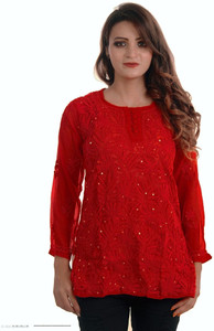 LucknowiPoshak Women Embroidered Straight Kurta