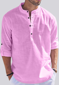 ZARTHA Men Solid Straight Kurta