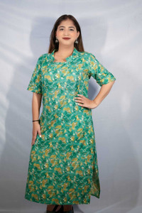 HH FASHIONS Women Floral Print A-line Kurta