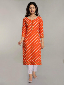 SENORAS Women Striped Straight Kurta