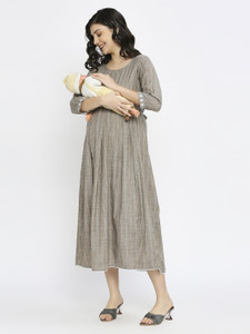 Dummy Shape Women Embroidered Flared Kurta