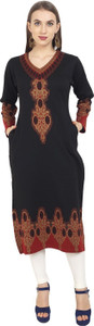 Rosary Women Printed Straight Kurta