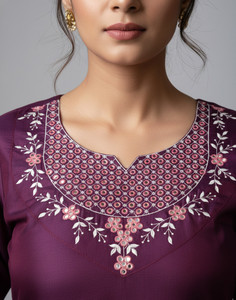 AUZAAI COLLECTION Women Embroidered Straight Kurta