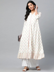 IKRASS Women Printed A-line Kurta