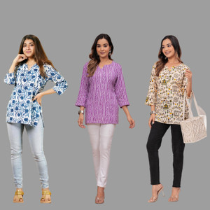 DMT Ethnic Girls Printed A-line Kurta