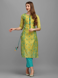 OXIT CLASS Women Embroidered A-line Kurta