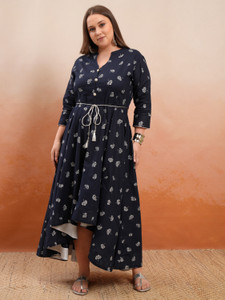 Vishudh Women Solid Anarkali Kurta