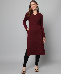 KILVESTED Women Self Design A-line Kurta
