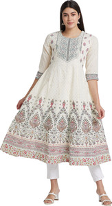 Globus Women Printed Anarkali Kurta