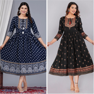 Vorcia Febtex Women Embellished Anarkali Kurta