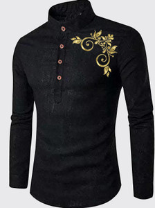 DEEMOON Men Printed Straight Kurta