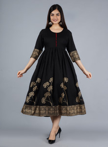 Jai Kurties Women Printed Flared Kurta