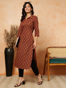 KIMAYRA Women Printed Straight Kurta