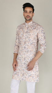 FUBAR Men Printed Straight Kurta