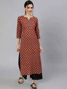 Kamex Women Geometric Print A-line Kurta