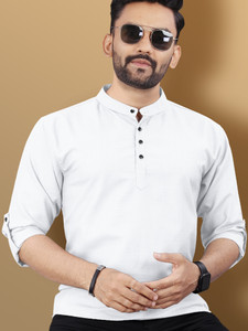 VeBNoR Men Solid Straight Kurta