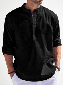 LIRMO Men Solid Straight Kurta