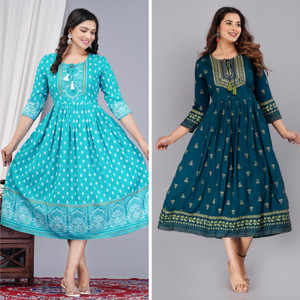 Vorcia Febtex Women Embellished Anarkali Kurta