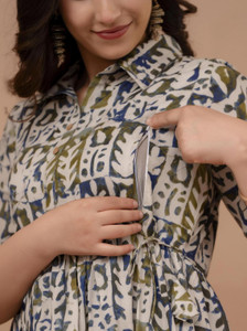 BHATRAS Women Printed Anarkali Kurta