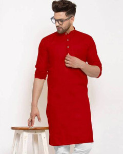 COCHICO ENTERPRISE Men Solid Straight Kurta