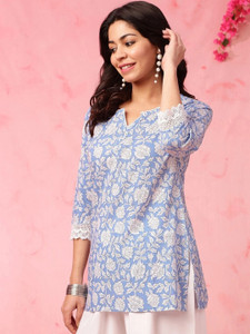 flipFabric Women Printed Straight Kurta