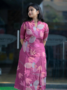 Lugru Collection Women Printed Asymmetric Kurta