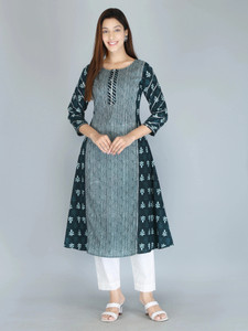 Kannahi Women Printed A-line Kurta